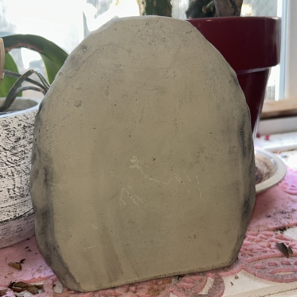 Sun and Moon Stone Celestial Decor Stone Rock - Picture 2 of 3